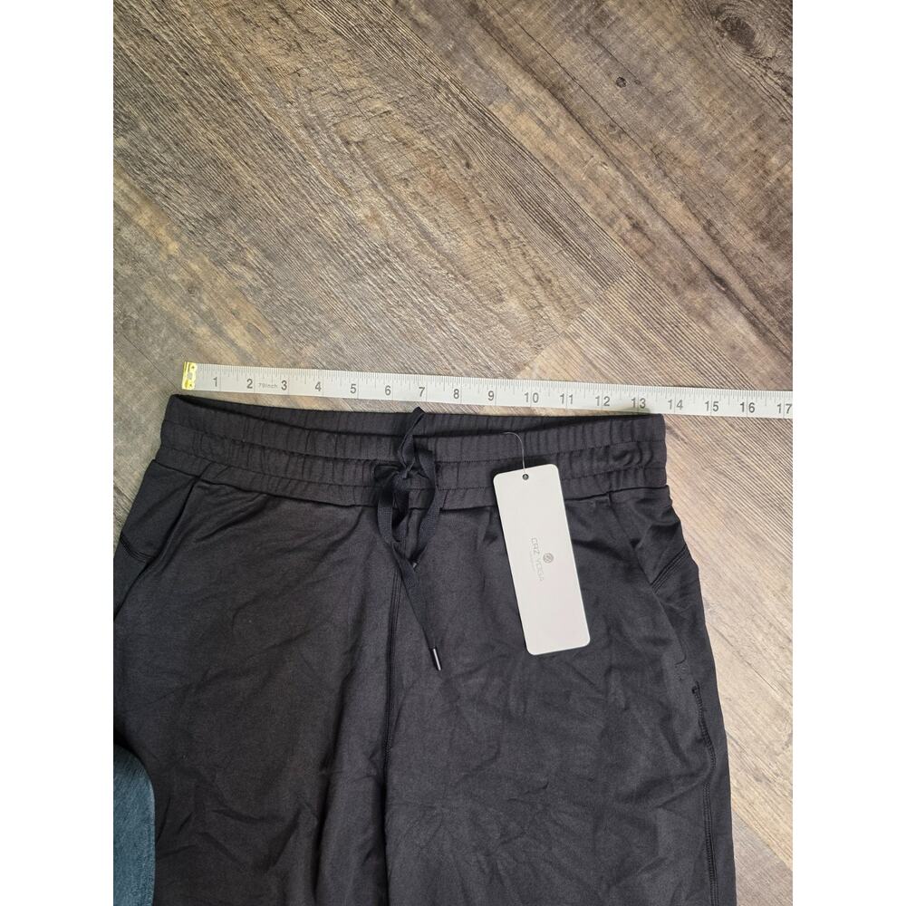 New CRZ YOGA Womens Black Wide Leg Pants Drawstring Lounge Yoga Trousers Size S - Picture 2 of 7